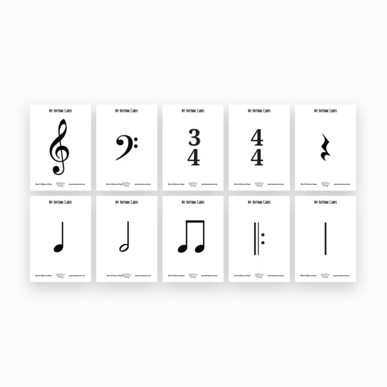 Rhythm Cards FREE Download Gumnut Music