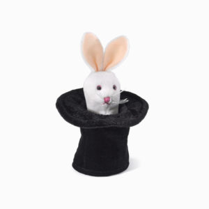 Rabbit in Hat Finger Puppet